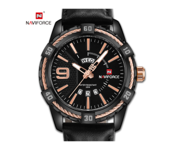 NF9117L New Luxury Brand Quartz Watch Men Casual Sports Watches Leather Wristwatch BRG in KSA