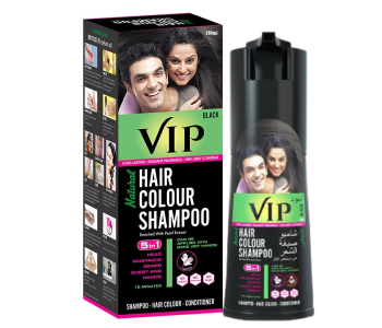 VIP Hair Color Shampoo 180ml Black – Instant Hair Coloring Shampoo in UAE