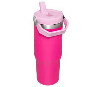 Iceflow Stanley Stainless Steel Tumbler - Vacuum Insulated Water Bottle For Home, Office Or Car Reusable Cup - Pink in UAE