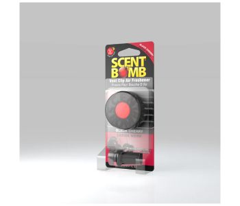 Scent Bomb Vent Clip Air Freshener Black Cherry | Long-Lasting Car Odor Eliminator in KSA