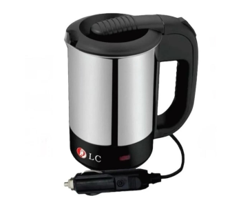 DLC-HT2250 Travel Electric Kettle For Car – 500ml Stainless Steel, 150W, 12V DC, Portable Water Boiler With Removable Lid in KSA