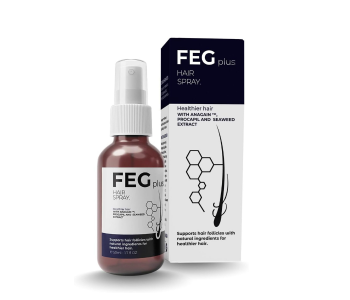 FEGPLUS Minoxidil Hair & Beard Growth Serum (50ml), Seaweed & Rosemary Extract Water, Minoxidil 5% H in UAE