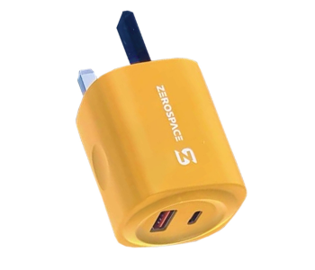 MACON ZEROSPACE 65W USB Quick Charger – Fast Charging Power Adapter With Dual Ports (Model ZCH2173) in KSA