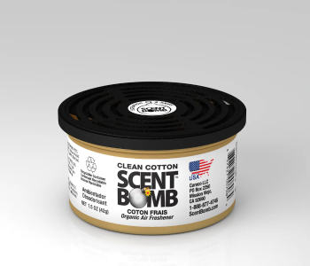 Scent Bomb Organic Air Freshener – Clean Cotton | Long-Lasting Odor Eliminator Can in KSA