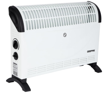 Geepas 2000W Convector Heater GRH28538UK – Adjustable Thermostat, Overheat Protection, Portable Design, White in KSA