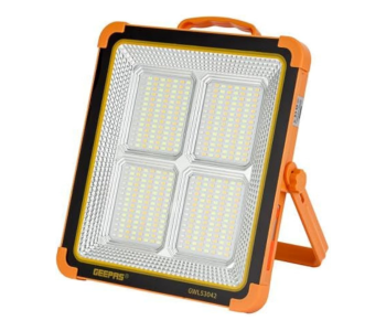 Geepas GWL53042 Rechargeable LED Work Light – Lightweight, Solar Panel, Portable Floodlight in KSA