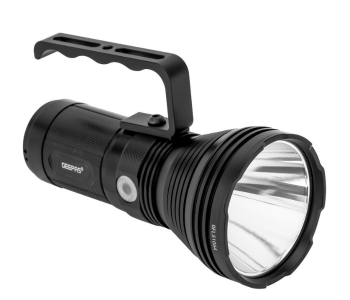 Geepas GFL51064 Rechargeable LED Flashlight, 50W, 5000LM, Waterproof IPX5, 15H Runtime – Indoor/Outdoor in KSA