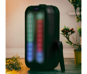 Olsenmark OMMS1289 2x4 Bluetooth Party Speaker – Rechargeable, Lights, Karaoke, BT/AUX/FM/USB/TF, 200W in KSA