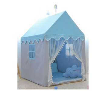 Large Tent House For Kids Girls,Foldable Play Tent House Indoor Outdoor With Storage Bag, Princess Castle Tent, Kids Indoor Play Room Toys For Boys Girls 3-10 Years Old, Gifts For Child - Blue in UAE