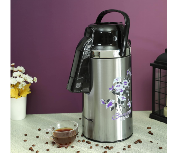 Olsenmark OMVF2237 3.0L Stainless Steel Vacuum Flask – Double Wall Thermos Jug, Hot & Cold, Portable Airpot in KSA
