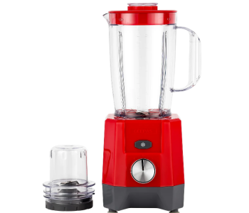 Geepas 2-in-1 Blender GSB44107 – Durable Stainless Steel Blades, 1.5L Jar, 2 Speed With Pulse, Easy To Clean, Kitchen Appliance in KSA