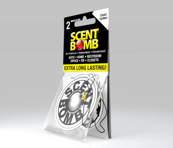 Scent Bomb Clean Cotton Hanging Air Freshener – Long Lasting Car & Home Fresh Linen Scent USA in KSA