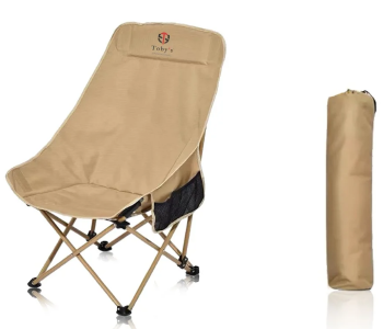 Tobys New Outdoor Aluminum Alloy Travel Foldable Camping Chair With High Back Rest Fishing Chair Portable Beach Chair in UAE