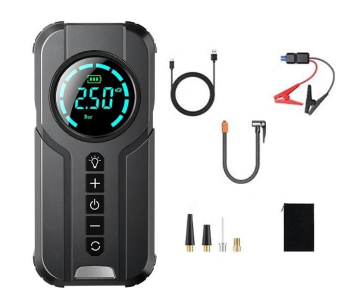 Denx DX414 6000 MAh Portable Car Starter Battery With Built-in Air Blower in KSA