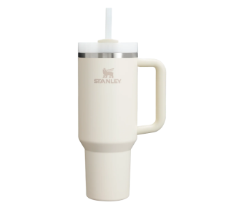 Stanley Quencher 1,18 L H2.0 Flowstate Stainless Steel Vacuum Insulated Tumbler With Lid And Straw Cream Color in KSA