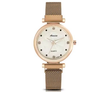 Luxury Simplicity Lady Stainless Steel Strap Wristwatches Custom Logo Casual Women's Magnet in UAE