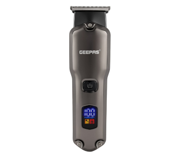 Geepas Rechargeable Hair & Beard Trimmer GTR57508 – Li-ion Battery, 180 Min Use, Detachable Waterproof Blades, LED Display, Cordless in KSA