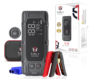 Toby’s X18 Jump Starter With Compressor For Cars 16000mAh And 59.2WH Best Power Bank For Electroni in UAE
