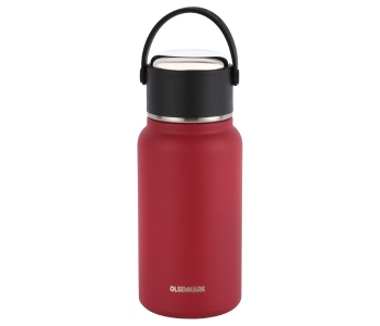Olsenmark OMVF7018 800ml Stainless Steel Vacuum Bottle – Hot & Cold, Leak-Resistant, Portable, Maroon in KSA