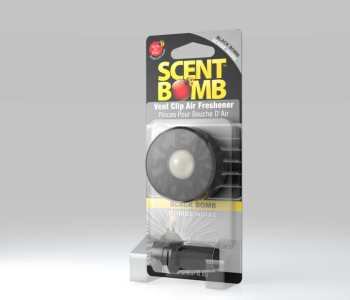Scent Bomb Black Bomb Car Air Freshener Vent Clip – Long Lasting Car Odor Eliminator, Strong Fresh Scent, Easy Clip-On Design – Up To 30 Days Freshness in KSA