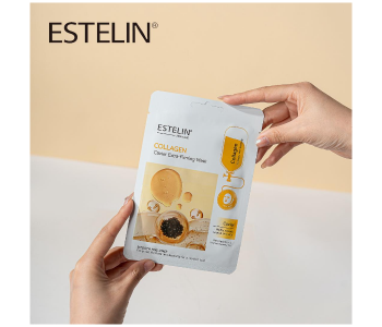 ESTELIN Collagen Caviar Extra-Firming Face Mask – Hydrating & Anti-Aging Sheet Mask, Smooths Fine Lines, Firms & Revitalizes Skin For A Radiant, Youthful Glow in UAE