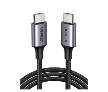 UGREEN USB 2.0 C M/M Round Cable Nickel Plating Aluminum Shell 2m - Black Gray in KSA