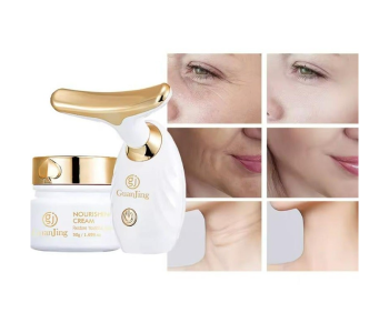 Nourishing Lifting Skincare Set Electric Facial Massager Retinol Cream 28 Days Improve Skin Texture Of The Whole Face in UAE