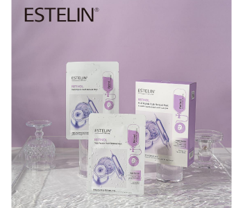 Estelin Retinol Multi Peptide Youth Renewal Face Mask – Anti-Aging Sheet Mask For Firm, Plump & Restored Skin – Hydrating Skincare Treatment in UAE
