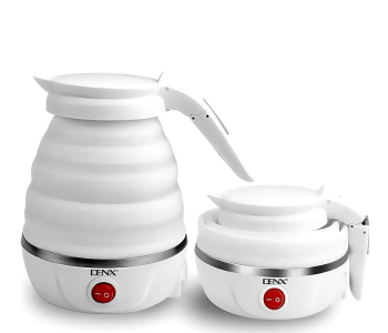 DENX 500W Portable Folding Electric Kettle 600ml Capacity Dual Voltage Lightweight Foldable Travel Water Boiler in UAE