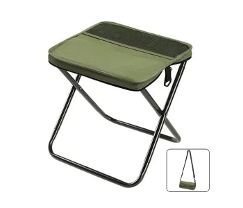 Pocket Chair Easy-Carry Folding Stool Shaped Like A Shoulder Bag - Green in UAE