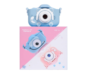 Kids Digital Fun Camera HD Toddler Camera Photo And Video Toy Best Gift For Girls And Boys - Blue in UAE