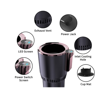 Smart Car Cup Holder For Cooling And Heating, Cigarette Lighter Operation DX4601 in UAE