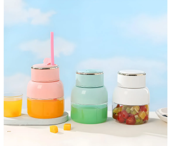 Portable Blender, 800ml Capacity Electric Portable Juice Cup, USB Rechargeable Juicer Blender, For Shakes Smoothies Fruits, For Home Sport Office Camping in UAE