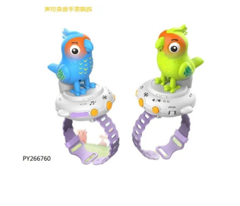 New Early Education Electronic Talking Parrot Cartoon Watches And Music And Light Education Recordable Toys in UAE