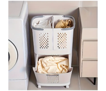 Removable Laundry Basket Classification Thickened Storage Rack Household Storage Bucket in UAE