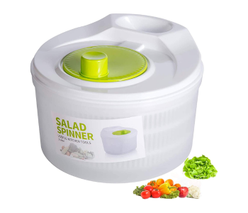 Salad Spinner Large Capacity For Vegetable Water Drain, Fruits Vegetable Lettuce Washer With Handle Easy To Spin And Clean in UAE