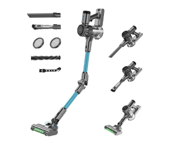 Denx Model DX2912 Cordless Stick Vacuum Cleaner, 160W High-Speed Motor, 2000mAh Rechargeable Battery, LED Lighting, 0.8L Capacity in UAE