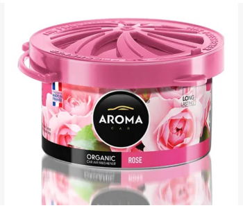 Aroma Car Organic Air Freshener - Rose Scent, Long Lasting, Made In France, Can Diffuser in UAE