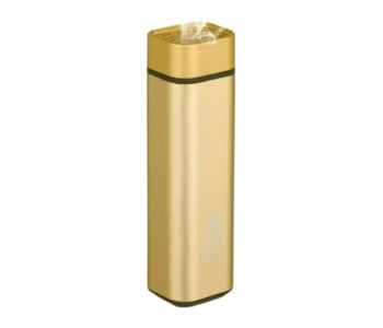 Rechargeable Electronic Incense Burner For Oud & Bakhoor ,Mini Portable Aromatherapy Diffuser With USB Charging, Safe & Flameless Design (Gold) in UAE