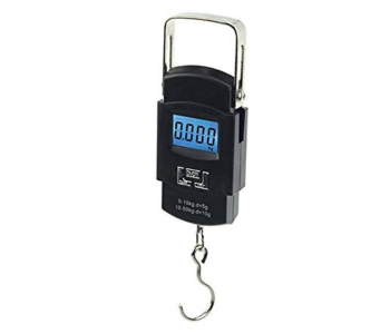 Digital LED Luggage Weighing Scale - 50kg/110lb, Rechargeable, Hook Type With Tare Function For Travel & Multi-Purpose Use – Lightweight & Durable Holde in KSA