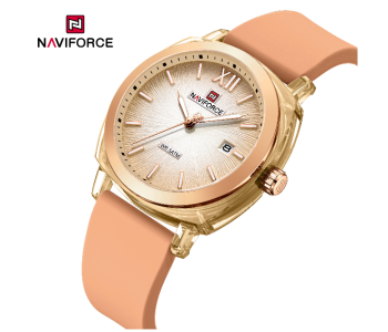 NAVIFORCE 6111 Ladies' Quartz Watches, Fashion Sports Watches, Waterproof (Light Brown) in UAE
