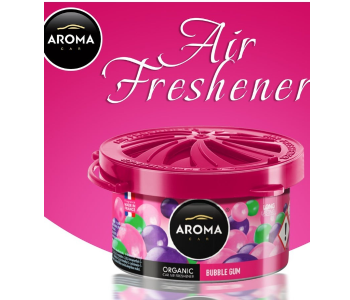 Aroma Car Organic Air Freshener - Bubble Gum Scent, Long Lasting, Made In France, Can Diffuser in UAE