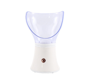 Professional Facial Steamer & Inhaler, 60ml Capacity, Adjustable Steam Level, White/Pink in UAE