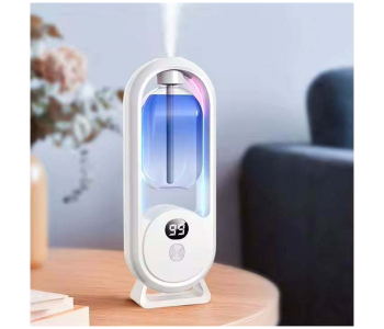 Automatic Fragrance Diffuser, Wall Mounted Essential Oil Dispenser With Digital Display, USB Rechargeable Air Freshener For Home Office Bathroom (White) in UAE