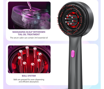 Breo Scalp3 Electric Scalp Massager With Red Light Therapy For Hair Growth, Hair Massager With Hair Oil Applicator For Hair Loss Treatment, Waterproof & Cordless Head For Scalp, Gift For Men & Women in UAE