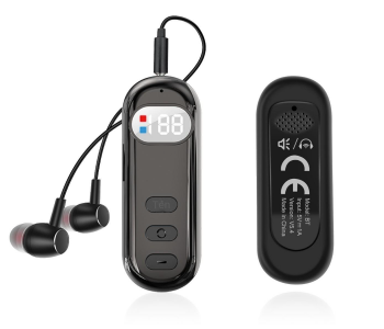 Bluetooth 5.4 Wireless Clip-On Headset Retractable Earbuds Hands-Free Calling Audio Receiver With LED Display & Mic For Business & Sports in UAE