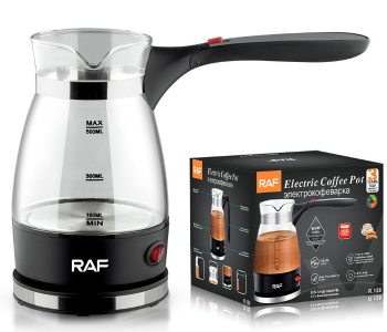 RAF R.128 Electric Coffee Pot Turkish Coffee Maker 500ml 600W Borosilicate Glass in UAE