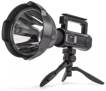 GD-170 Rechargeable LED Spotlight Flashlight With Tripod & Power Bank Function, USB Charging in UAE