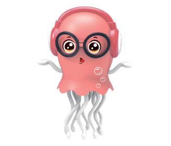 Pink Electric Dancing Jellyfish Toy Musical Light-Up Octopus With 360 Degree Rotating Tentacles in UAE