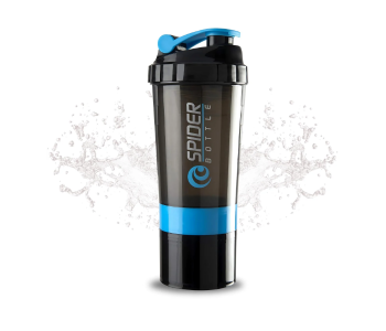 Sports Shaker Bottle Whey Protein Powder Mixing Bottle Sports Nutrition Protein Shaker Fitness Water Bottle With Three-Layer (Blue) in UAE
